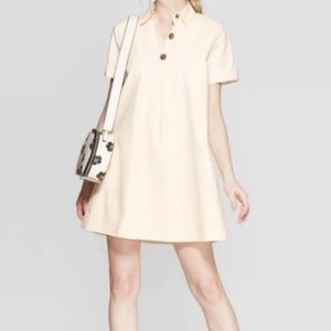 WHO WHAT WEAR Collared Tent Dress, XXL